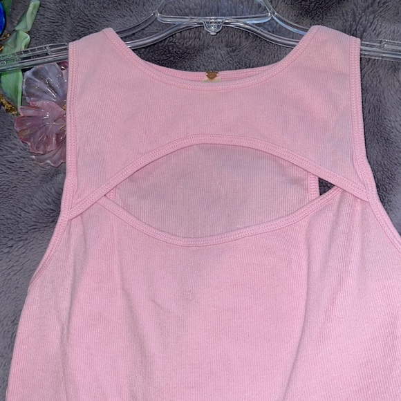 PACSUN LA HEARTS PINK RIBBED TOP - Picture 3 of 5